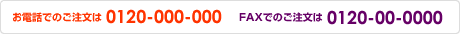 �����äǤΤ���ʸ��0120-000-000 FAX�ǤΤ���ʸ��0120-00-0000